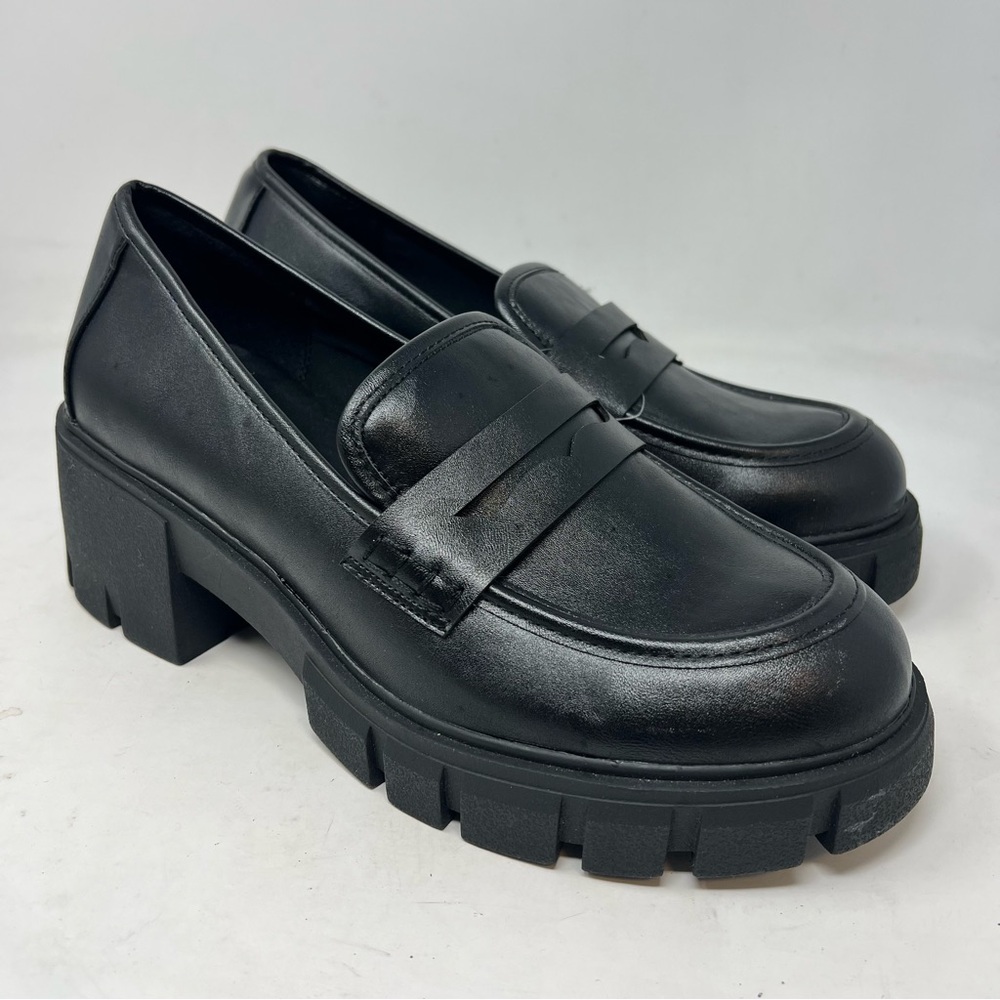 torrid Black Chunky Penny Loafers 11WW
